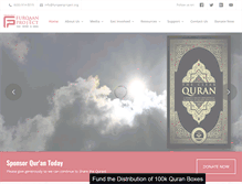 Tablet Screenshot of furqaanproject.org